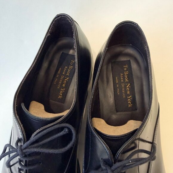To Boot New York Nico Black Cap Toe Oxford Dress Shoes – Size 12